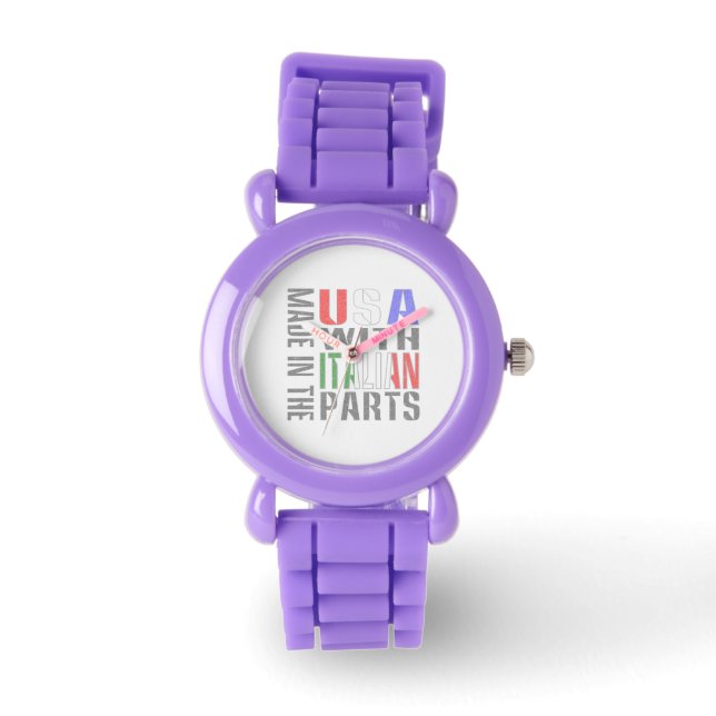 Montre Fabriqué aux Etats-Unis avec pièces italiennes (Recto)
