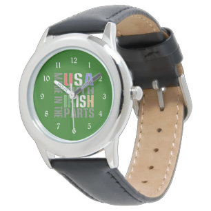 Montre Fabriqué aux États-Unis pièces irlandaises