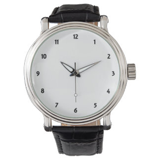 Montre Face de l'horloge numérique noire personnalisée