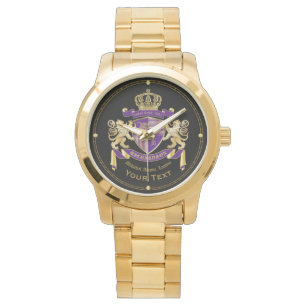 Montre Faites votre propre blouse d'armoiries Monogramme