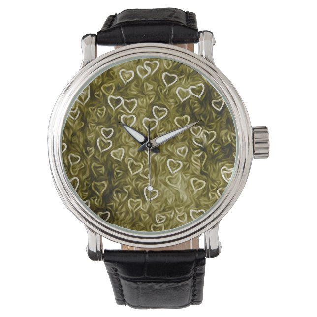 Montre Falling Hearts - Yellow (devant)