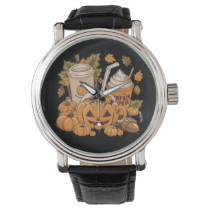 Montre Famille d'automne Halloween Thanksgiving Mignon Au