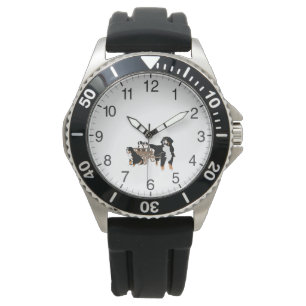 Montre Famille de chien de montagne de Bernese avec le