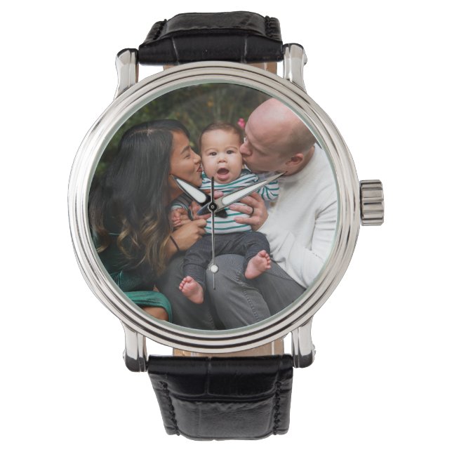Montre Famille personnalisée à deux faces (devant)