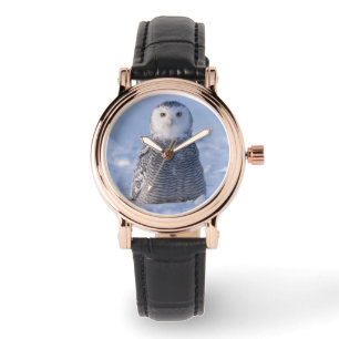 Montre Fancy Elegant Arctic Snowy Owl Photo Conçu