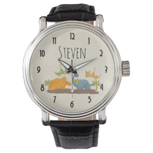 Montre Faune sauvage de Cute Dinosaure