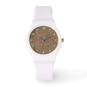 Montre Faux Ancien Tissu Patches Art Watch