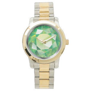 Montre Faux de scintillement "Peridot "