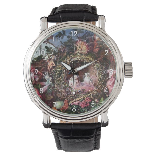 Montre Fées dans un nid d'oiseaux, John Anster Fitzgerald (devant)