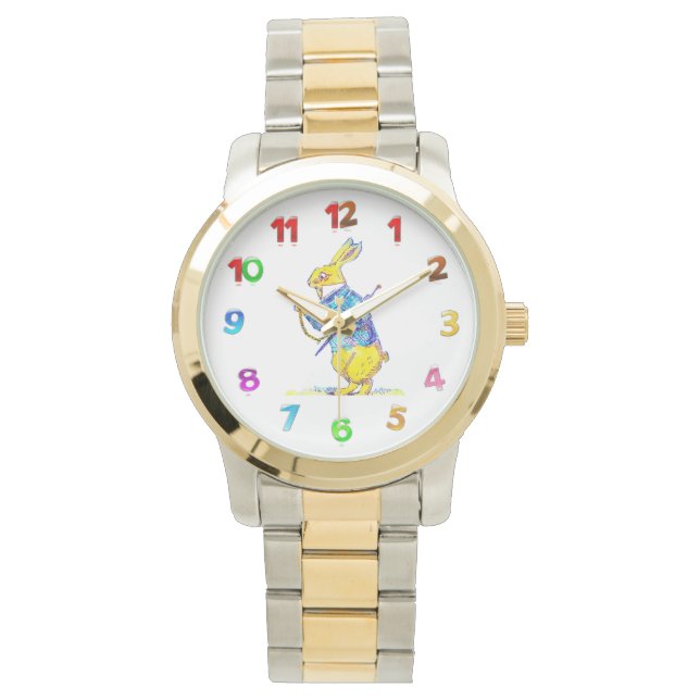 Montre féminine de lapin blanc (devant)