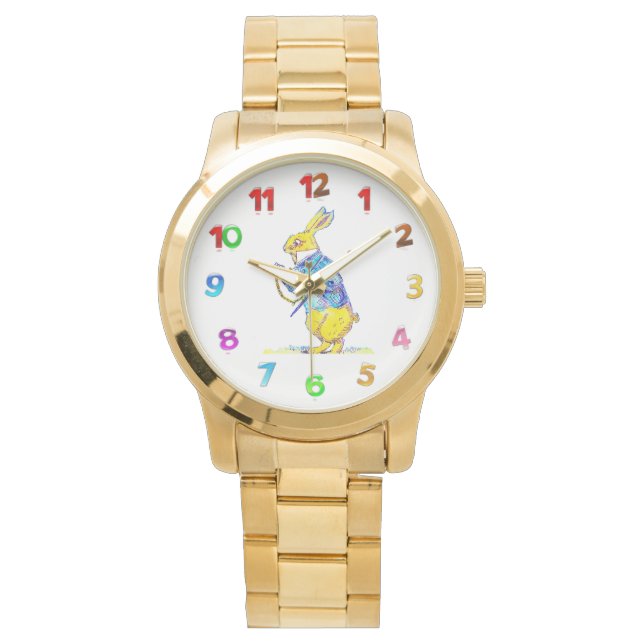 Montre féminine de lapin blanc (devant)