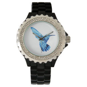 Montre femme colibri bleu