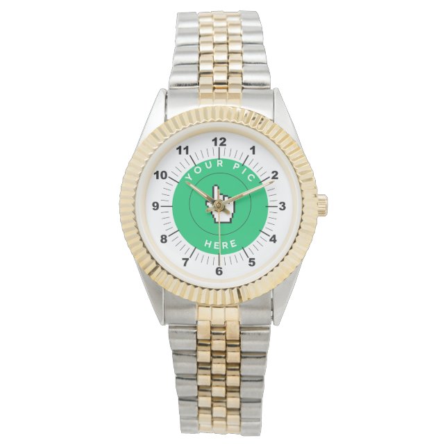 Montre Femmes - Personnalisé - Bracelet Deux Tons (devant)