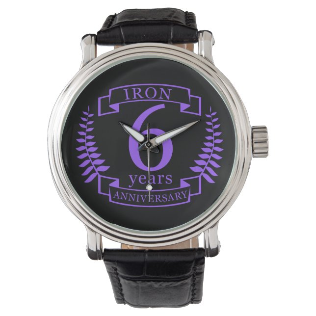 Montre Fer mariage anniversaire 6 ans (devant)