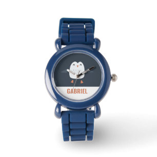 Montre festif drôle petit pingouin personnalisé enfants