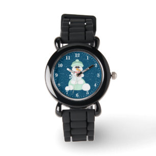 Montre Festif Noël bonhomme de neige