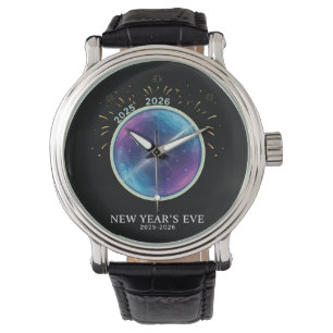 Montre Fête de la Saint-Sylvestre 2026 Vibrante Horloge C