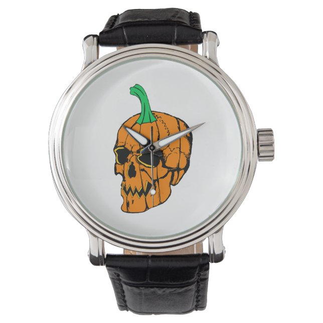 Montre Fête d'Halloween Funny Citrouille d'Halloween (devant)