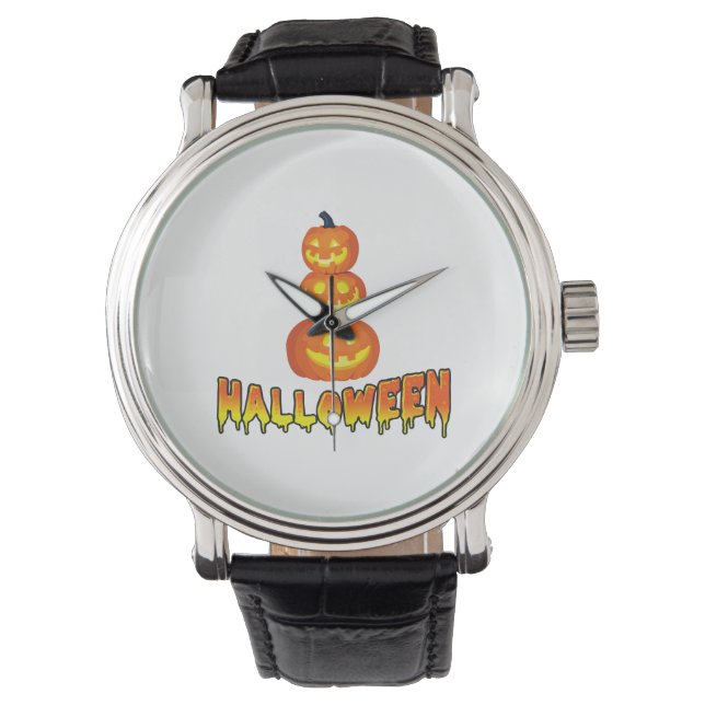 Montre Fête d'Halloween, Halloween Citrouilles (devant)