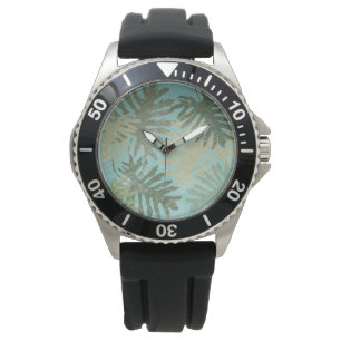 Montre Feuille tropical fané