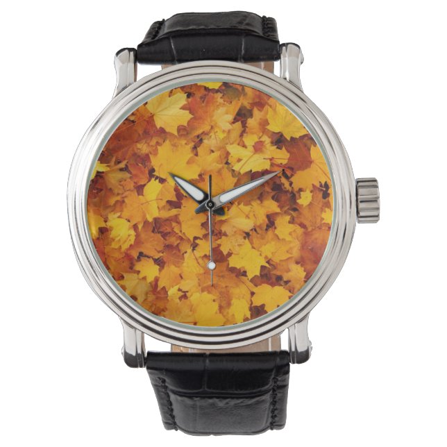 Montre Feuilles automnales (devant)