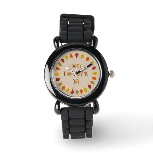 Montre Feuilles de chêne de Thanksgiving (Recto)