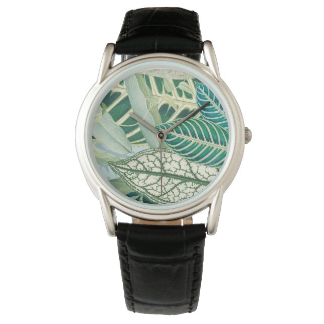 Montre Feuilles tropicaux (devant)