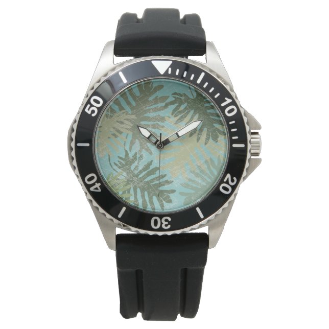 Montre Feuilles tropicaux défraîchis (devant)