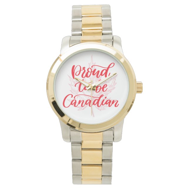 Montre Fière d'être la Feuille d'érable canadienne | Fête (devant)