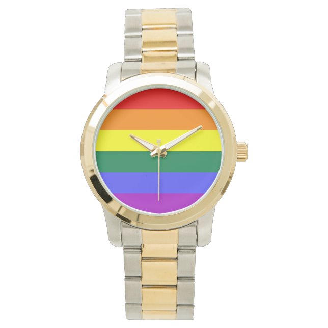 Montre Fierté arc-en-ciel (devant)