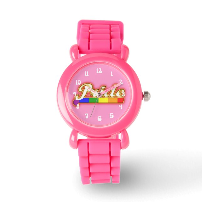 Montre Fierté Gay pride brillante (Recto)