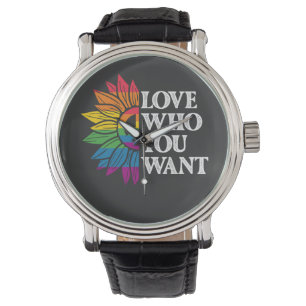 Montre Fierté LGBT Aimez Qui Vous Voulez Gay Lesbienne