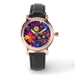 Montre Fiesta florale inspirée