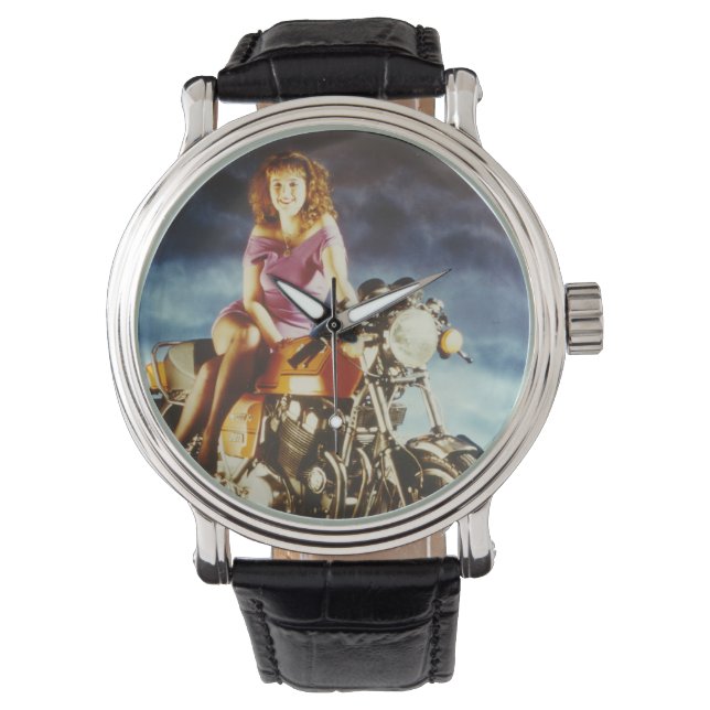 Montre Fille En Moto (devant)