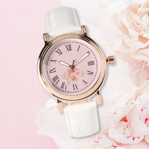 Montre Fille esthétique Rose Rose Floral