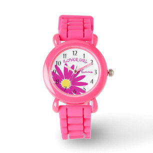 Montre Fille Fleur Rose Daisy