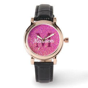 Montre Fille Glam rose Parties scintillant Chic Nom du mo