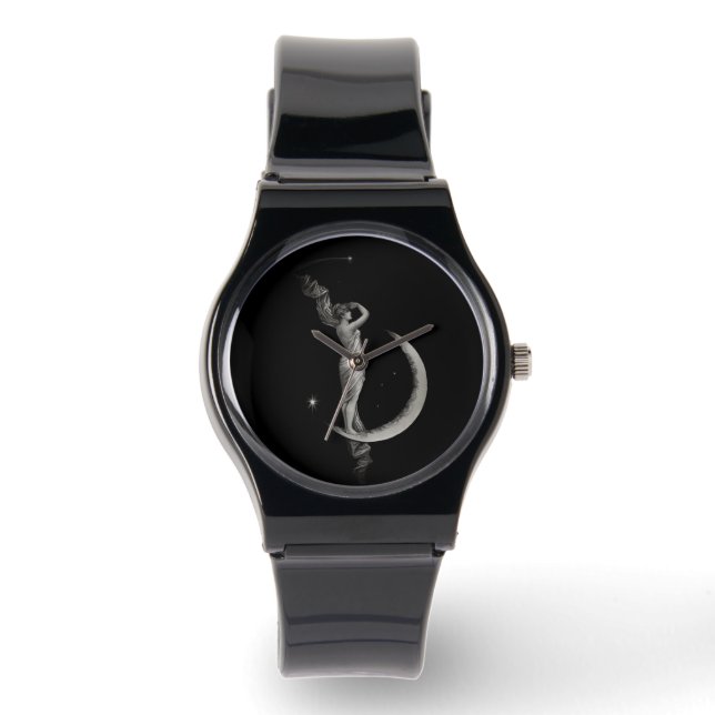 Montre Fille Lune Art Nouveau vintage (Recto)