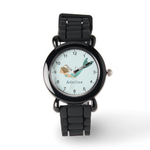 Montre Filles Mermaid Magique et Whimsical Mer Enfants