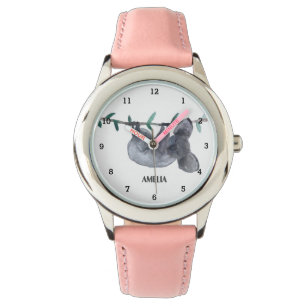 Montre Filles mignonnes Koala Ours Animaux Enfants Curieu