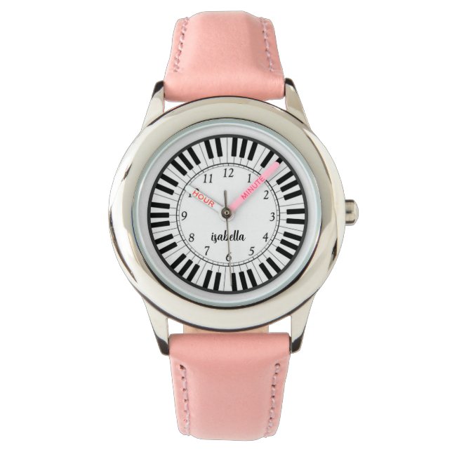 Montre Filles personnalisées Nom Parties scintillant Sang (devant)