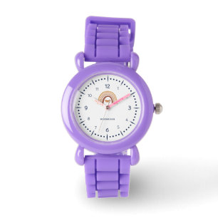 Montre Filles personnalisées Parties scintillant rouge Bo