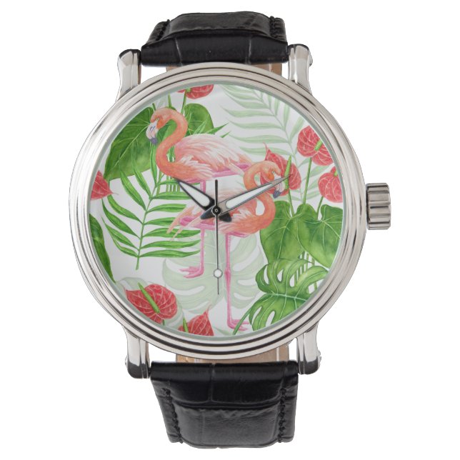 Montre Flamant rose (devant)