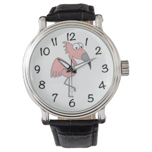 Montre Flamant rose rose