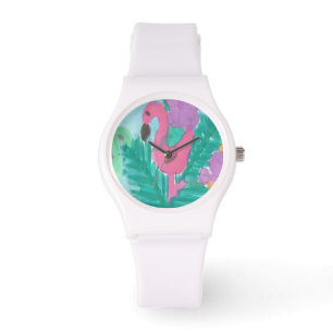 Montre Flamant rose Tropical Jungle Watch
