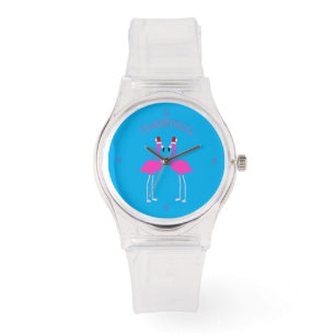 Montre Flamants roses lesbiennes de Noël Flamant rose Bel