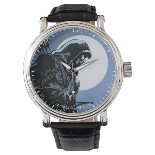 Montre Flèche | Flèche verte au clair de lune (devant)