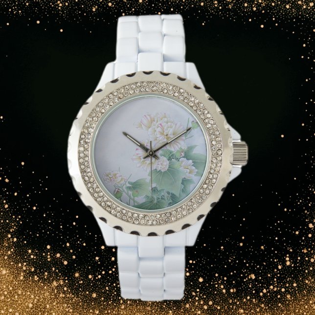 Montre Fleur chinoise avec papillon (Créateur téléchargé)