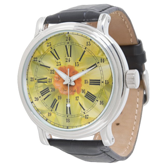 Montre Fleur de 24 heures (Incliné)