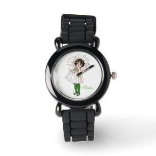 Montre Fleur de marguerite mignonne enfant floral drôle p